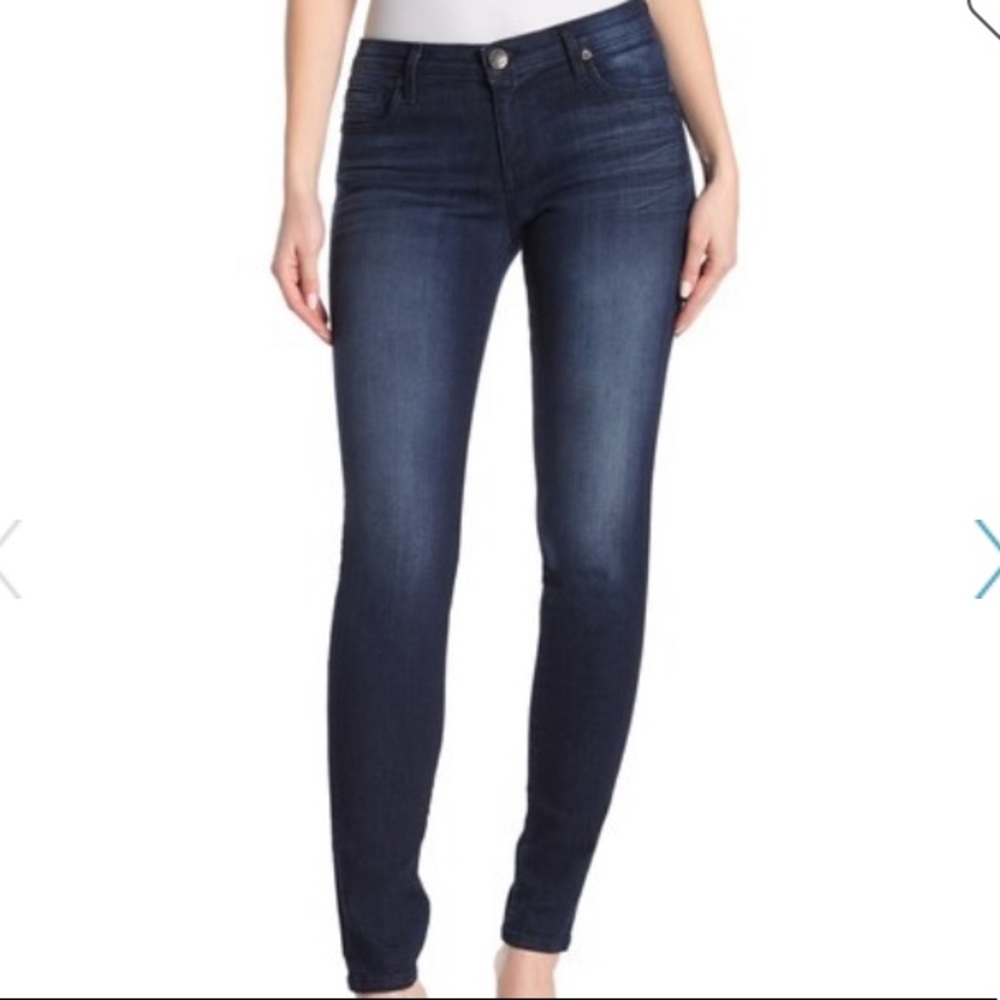 Kut from the Kloth Diana skinny dark wash jeans 10